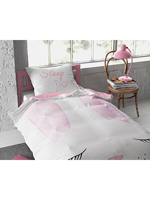 Bombažna otroška posteljnina Cute Bunny pink