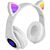 LED RGB zložljive brezžične naglavne slušalke KITTY CAT - HITRA DOBAVA