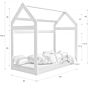 Otroška postelja Hiška 160x80, 190x80
