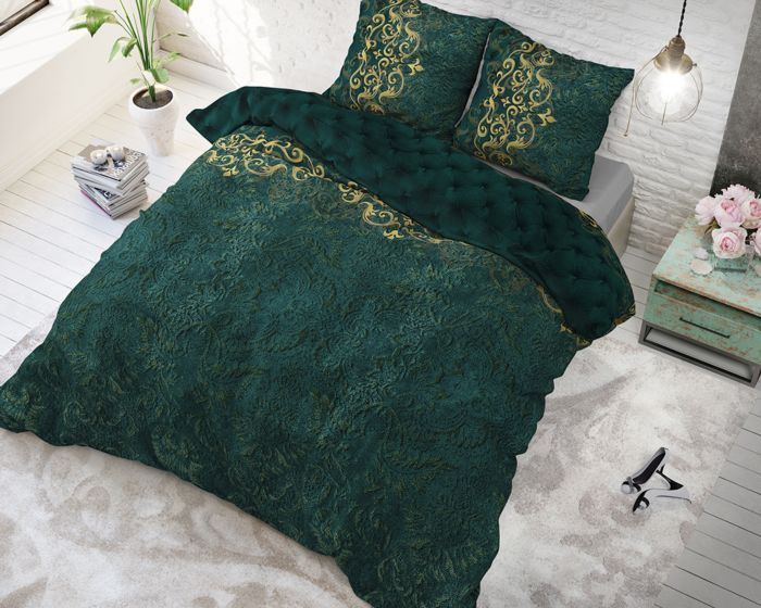 Moderna bombažna posteljnina CHRONE GREEN